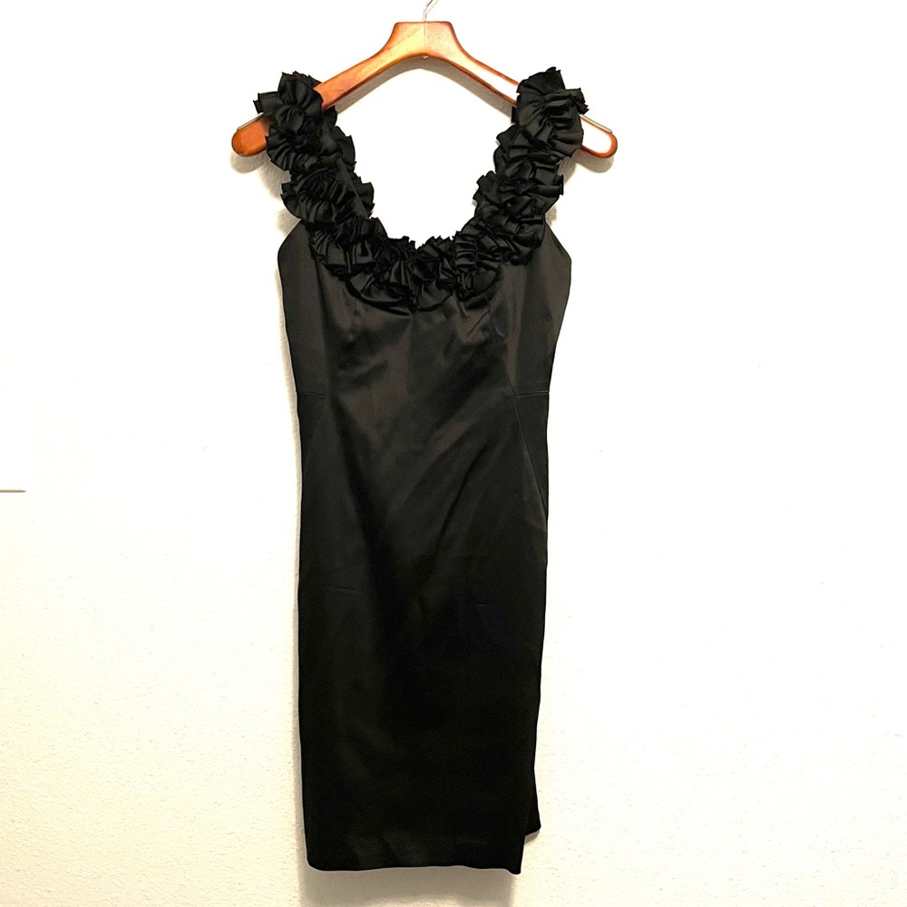 Little Black Dress with fun flower straps